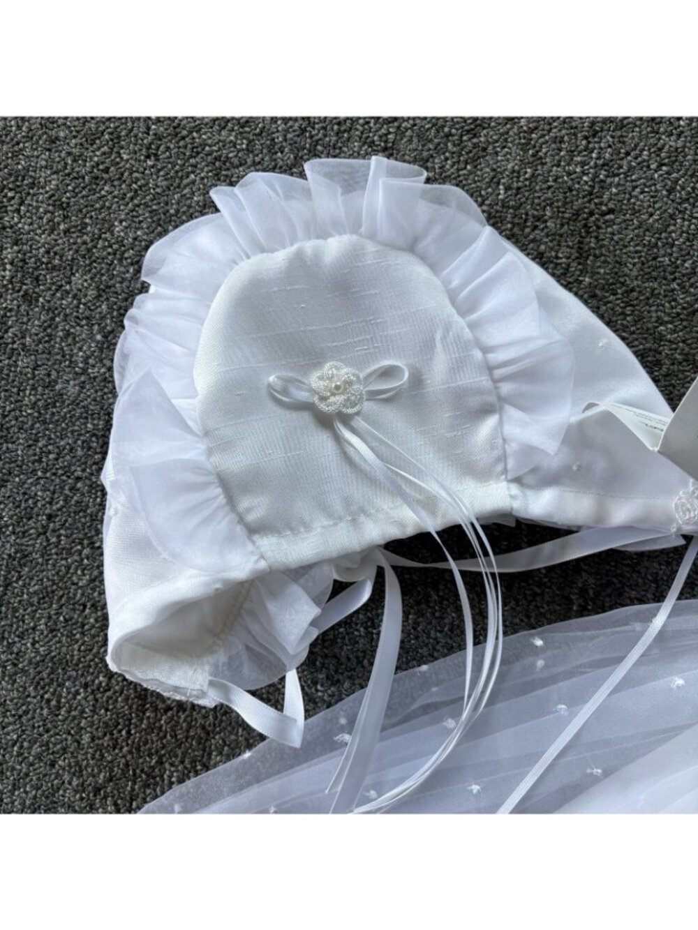 NWT ELENA DO VALE Couture Baby Girl 3-6M Emily White Christening Gown Vintage - Picture 8 of 11